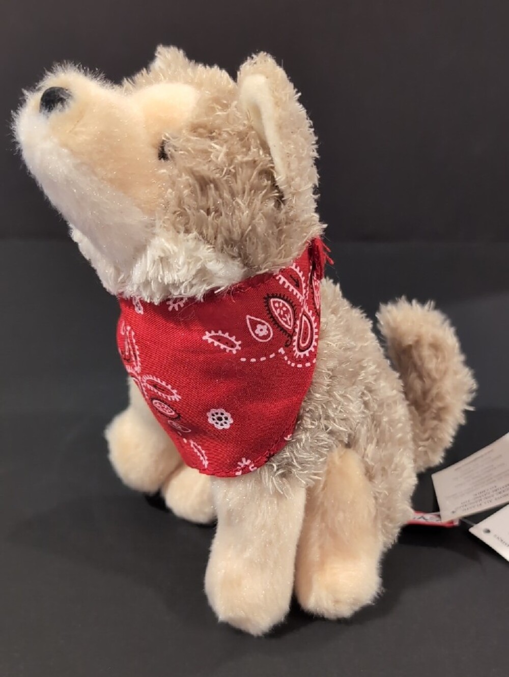 NWT Douglas Trickster Coyote Plush 4069 Red Bandana 7"